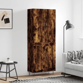 vidaXL Ντουλάπι Καπνιστή Δρυς 69,5x34x180 εκ. από Επεξεργασμένο Ξύλο