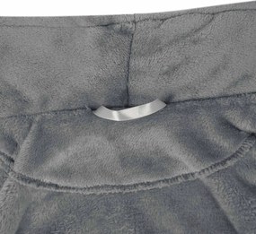 vidaXL Ρόμπα χωρίς Κουκούλα Σκούρο Γκρι xxl Φανέλα