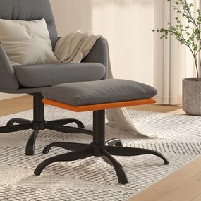 vidaXL Υποπόδιο Ανοιχτό Γκρι 60x60x36 εκ. Ύφασμα &amp; Συνθετικό Δέρμα