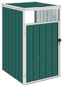 vidaXL Πλαίσιο για Κάδους Πράσινο 72 x 81 x 121 εκ. Ατσάλινο