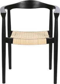 Καρέκλα DKD Home Decor Λευκό Μαύρο 59 x 55 x 78 cm