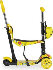Παιδικό Πατίνι Τρίτροχο (2+ Ετών) Moni Lollipop Yellow