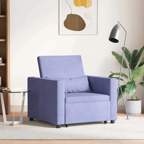 vidaXL Μονός καναπές-κρεβάτι Μπλε τζιν 90 x 165 x 87 εκ. ύφασμα