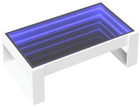 vidaXL Τραπεζάκι Σαλονιού Infinity LED Λευκό 90x53x30 εκ.