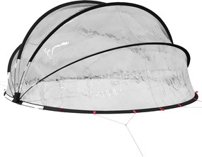 vidaXL Θόλος πισίνας Διαφανές 336 x 322 x 160 εκ. PVC
