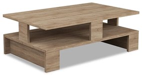 Τραπέζι σαλονιού Mansu pakoworld χρώμα φυσικό 80x50x27,5εκ