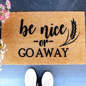 Πατάκι Εισόδου Go Away 796LMN9804 70x40cm Brown-Black Aberto Design 70x40