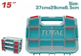 Total TPBX1151 Ταμπακιέρα Εργαλείων με Αφαιρούμενα Κουτιά 15"