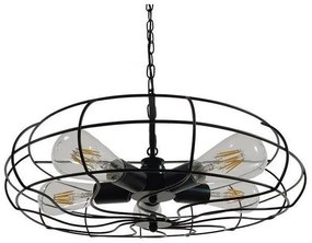 Κρεμαστό Φωτιστικό Οροφής  Μαύρο Φ46 GloboStar HELIX 01164-1164-Μαύρο 01164
