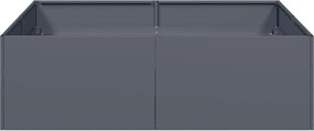 vidaXL Ζαρντινιέρα Ανθρακί 100x100x30 εκ. από Χάλυβα