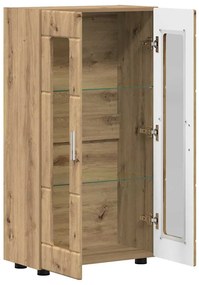 vidaXL Πλαϊνό γραφείο με ράφι FLORIN Artisan Oak 55,5 x 29 x 100 εκ