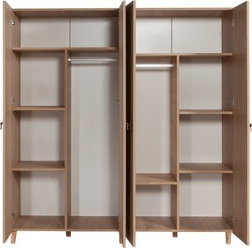 Τετραφυλλη Ντουλαπα Δρυς Sonoma IMAJ 52x180x192