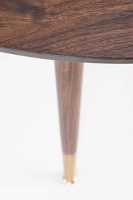 DOMENICO table walnut/gold DIOMMI V-CH-DOMENICO-ST