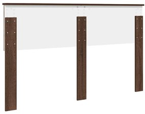 vidaXL Κεφαλάρι με κεφαλάρι Καφέ δρυς 150 cm Επεξεργασμένο ξύλο