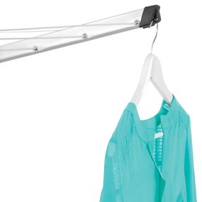 Brabantia Lift-O-Matic Advance Εξωτερικός χώρος 90300254, 50 m, Ρυθμιζόμενο ύψος, Μεταλλική ακίδα εκσκαφής, Θήκη, Τσάντα με κλιπς, Ανθεκτικό στη διάβρωση, Inox