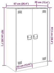 ΝΤΟΥΛΑΠΙ ΡΟΖ 67X39X107 ΕΚ. ΑΠΟ ΑΤΣΑΛΙ 841662