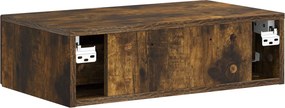 vidaXL Τραπεζάκι Τοίχου 59 x 34,5 x 17 εκ. Επεξεργασμένο Ξύλο