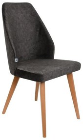 Καρέκλα τραπεζαρίας Fylliana New Melanie Ύφασμα Γκρι 46x48x93 εκ. 2αδα 46x48x93 εκ.