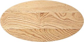 vidaXL Επιτραπέζια επιφάνεια 80x40x4 εκ. από Μασίφ Ξύλο Δρυός Οβάλ