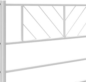 vidaXL Ανταλλακτικό κεφαλάρι Λευκό 135 εκ. Μεταλλικό