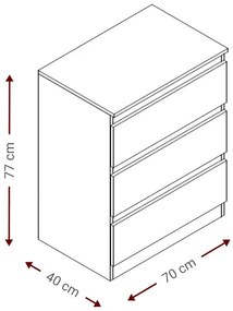 Συρταριέρα Juniper 3S-Mauro