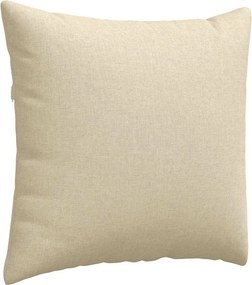 vidaXL Μαξιλάρι Καναπέ 2 pcs Κρεμ 45 x 45 cm ύφασμα