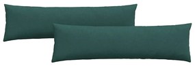 vidaXL Μαξιλάρι Καναπέ 2 pcs Σκούρο Πράσινο 145 x 40 εκ. ύφασμα