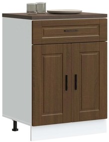 ντουλάπι βάσης κουζίνας Porto Καφέ Δρυς κατασκευασμένο ξύλο