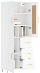vidaXL Ντουλάπι Λευκό 69,5x34x180 εκ. από Επεξεργασμένο Ξύλο