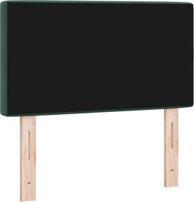 vidaXL Κεφαλάρι Σκούρο Πράσινο 80 cm Βελούδο