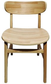 Καρέκλα Lumnia rubberwood σε φυσική απόχρωση 46x50x76εκ 2αδα 46x50x76 εκ.