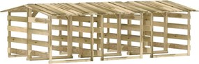 vidaXL Πέργκολες με Οροφή 6 τεμ. 100x90x100 εκ. από Εμποτισμένο Πεύκο