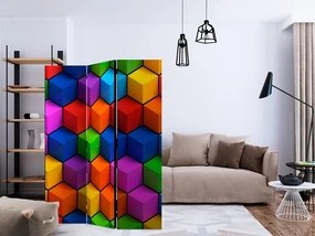 Διαχωριστικό με 3 τμήματα - Colorful Geometric Boxes [Room Dividers]