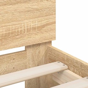 vidaXL Σκελετός Κρεβατιού Sonoma Δρυς 80 x 200 cm Επεξεργασμένο Ξύλο