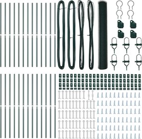 vidaXL Στύλος Περιφράξεων Πράσινο 50 x 1 μ (13 mm πλέγμα)