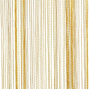 Κουρτίνες String 2 τεμάχια Χρυσό 140x250 cm - Χρυσό