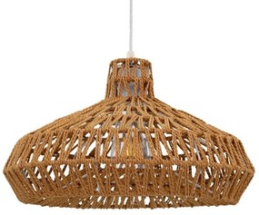 Φωτιστικό Οροφής Rayne 00910 1xΕ27 Με Πλέγμα Φ38x24cm Light Brown GloboStar