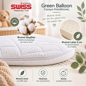 Candia Στρώμα Καλαθούνας Green Balloon