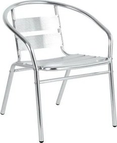 Πολυθρόνα ArteLibre Αλουμινίου Titan Ασημί 54x56x74cm