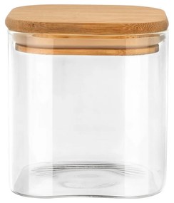 Δοχείο Αποθήκευσης Γυάλινο Με Καπάκι Bamboo Essentials 550ml - Estia