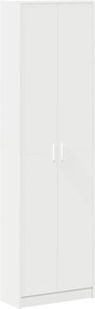 vidaXL Ντουλάπι με ράφι Λευκό 55 x 25 x 189 εκ. Επεξεργασμένο ξύλο
