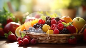 Σετ των 2 Intra Συλλεκτικό Ξύλινο Παζλ Plywood  4mm - Καλάθι με ανάμεικτα μούρα Σε Ξύλινο Κουτί - Διαστάσεις: 10x10 cm – 25 κομμάτια