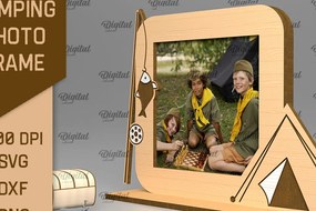 Σετ των 2 Intra απο ξύλο plywood 3mm-4mm πάχος Κάμπινγκ Κορνίζα Δίασταση 20x30 cm INTRAFABR-92542758