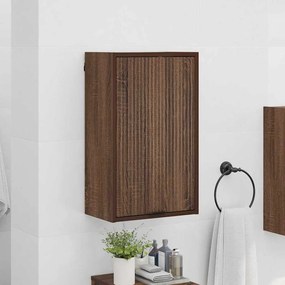 vidaXL Ντουλάπι Μπάνιου Επιτοίχιο Καφέ δρυς 39 x 23.5 x 65 εκ.