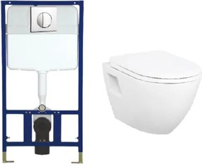 Set Prisma Razor Offer - Λεκάνη με καζανάκι εντοιχισμού &amp; πλακετα