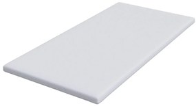 vidaXL Στρώμα επικάλυψης Λευκό 120 x 200 cm Υφασμα Jacquard