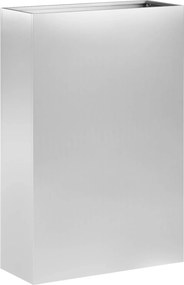 vidaXL Γλάστρα Κήπου 2 τμχ. Ασημί 40 x 20 x 75 εκ.