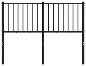 vidaXL Κεφαλάρι Μαύρο 120 εκ. Μεταλλικό