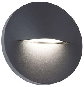 Φωτιστικό Τοίχου - Απλίκα Round Vita 4298300 Φ14cm Led 170lm 3W 3000K Anthracite Viokef