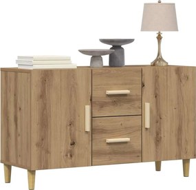 vidaXL Σκευοθήκη Δρυς τεχνίτης 100x36x60 cm Κατασκευασμένο ξύλο